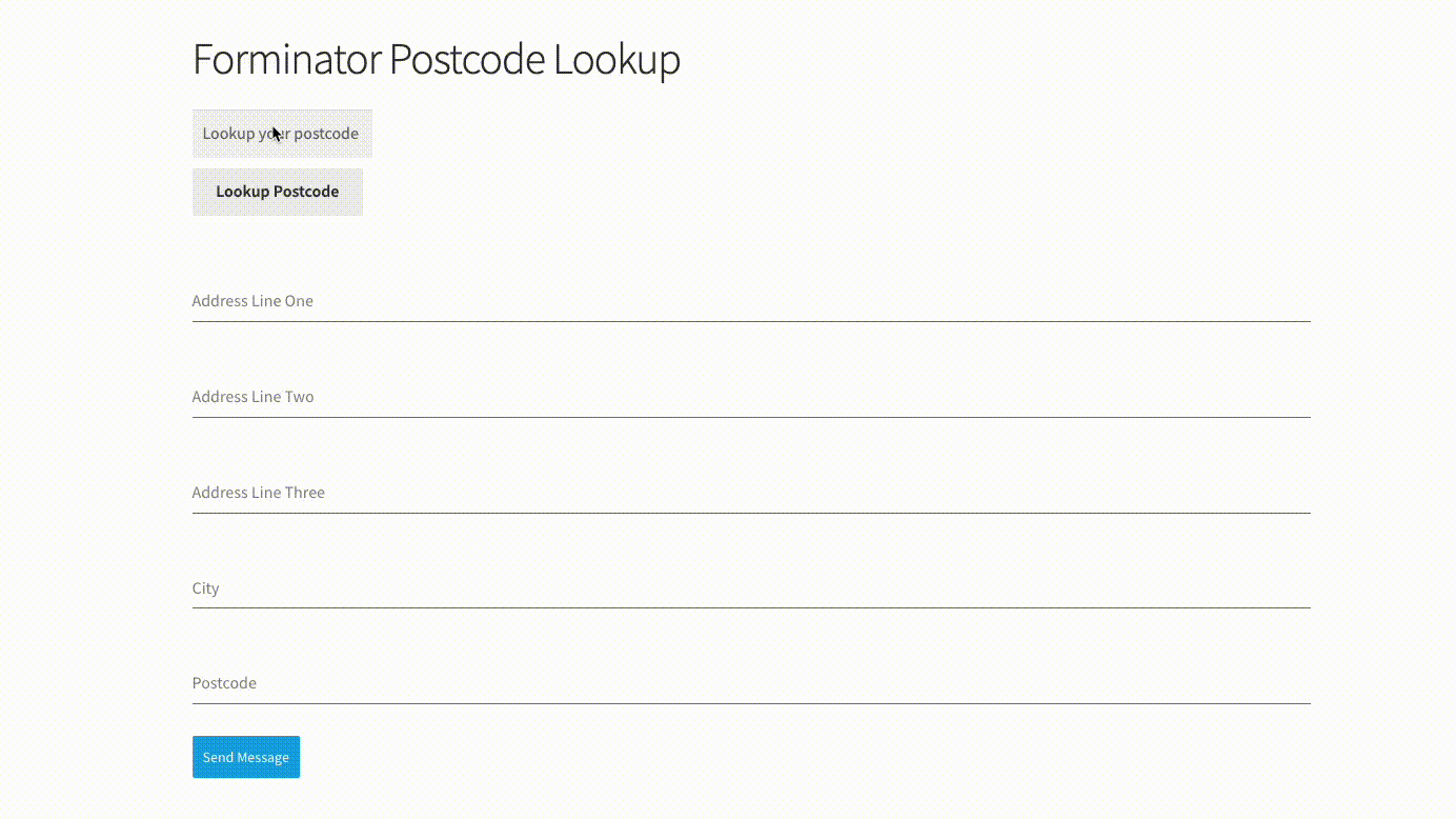 Quickly populate your address fields-screenshot
