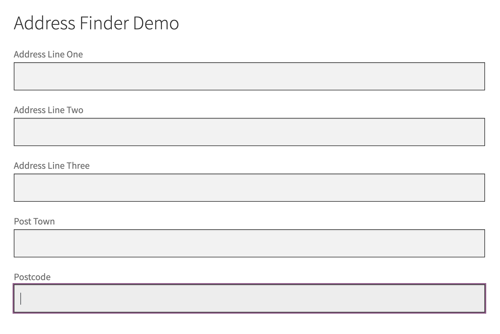 Create address fields-screenshot